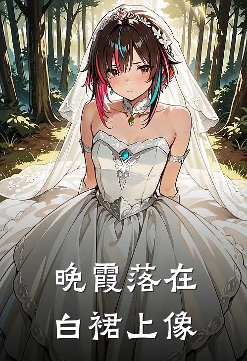 晚霞落在白裙上像